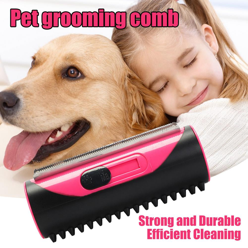 Pet Hair Remover Dog Brush Cat Brush Cleaning Brush Cats Hair Sofa Carpet Cleaner Brush Pet Rolling Comb Smooth Groomer for Dog