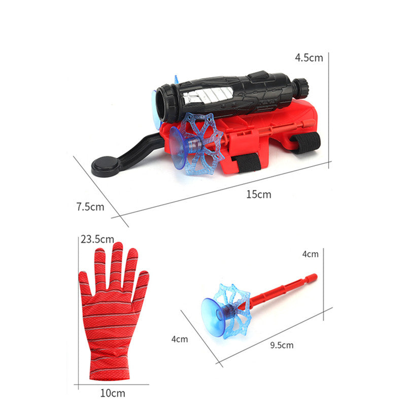 Movie Spider Man Cosplay Launcher Spider Silk Glove Web Shooters Recoverable Wristband Halloween Prop Toys for Children