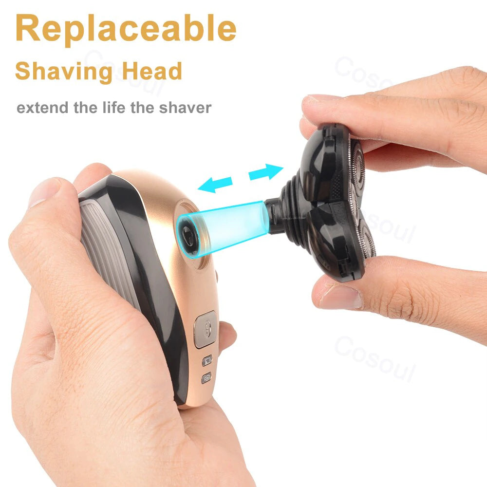 Bald Head Hair Shaver Electric Shaver for Men Rechargeable Electric Men Shaver Body Hair Trimmer Clipper Electric Razor